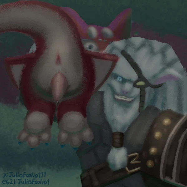 penilla, rengar (lol), smolder (lol) (league of legends, mythology) created by juliofoolio1