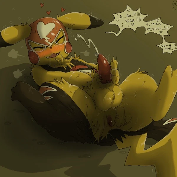 pikachu libre (nintendo, pokemon) created by qrnrr