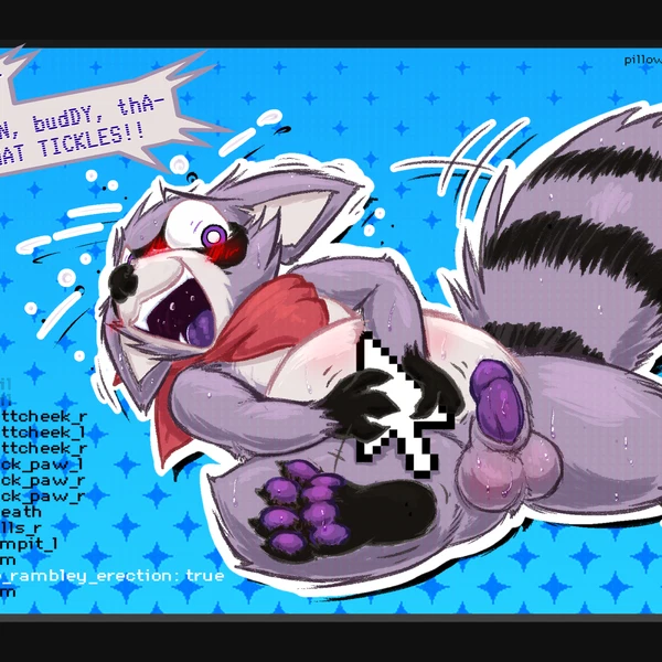 rambley raccoon (indigo park) created by frist44