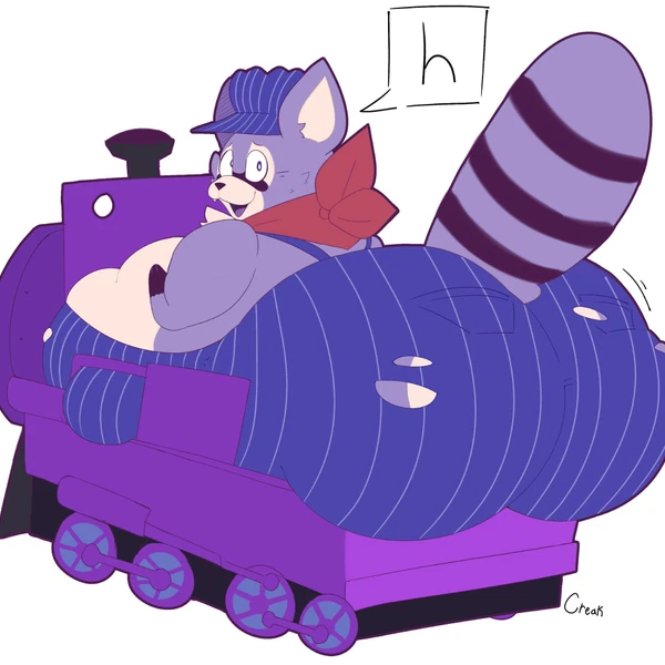 rambley raccoon (indigo park) created by guooo123456