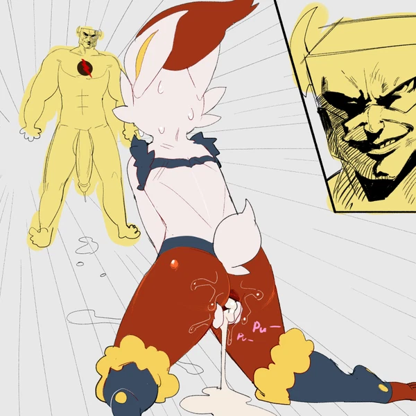 reverse flash (dc) (nintendo, pokemon) created by skeleton265