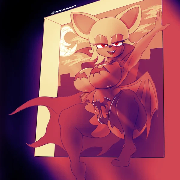 rouge the bat (sega, sonic the hedgehog (series)) created by menouto