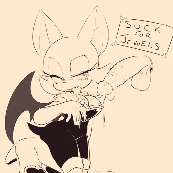 rouge the bat (sega, sonic the hedgehog (series)) created by tenshigarden