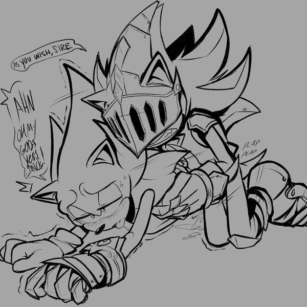shadow the hedgehog, sir lancelot (sonic and the black knight), sonic the hedgehog (sega, sonic and the black knight) created by shaddycatz
