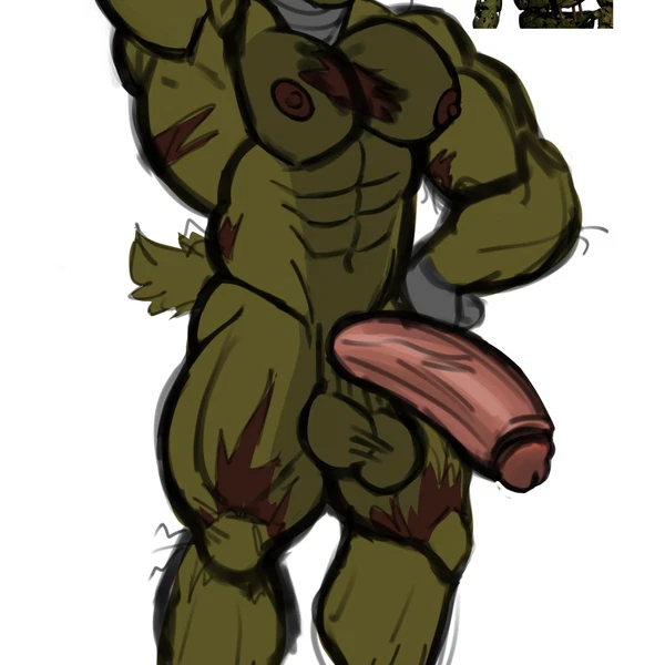 springtrap (fnaf) (five nights at freddy's, five nights at freddy's 3) created by srlimonada