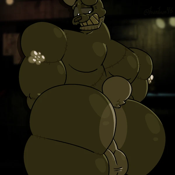 springtrap (fnaf) (five nights at freddy's, five nights at freddy's 3) created by wsg clover