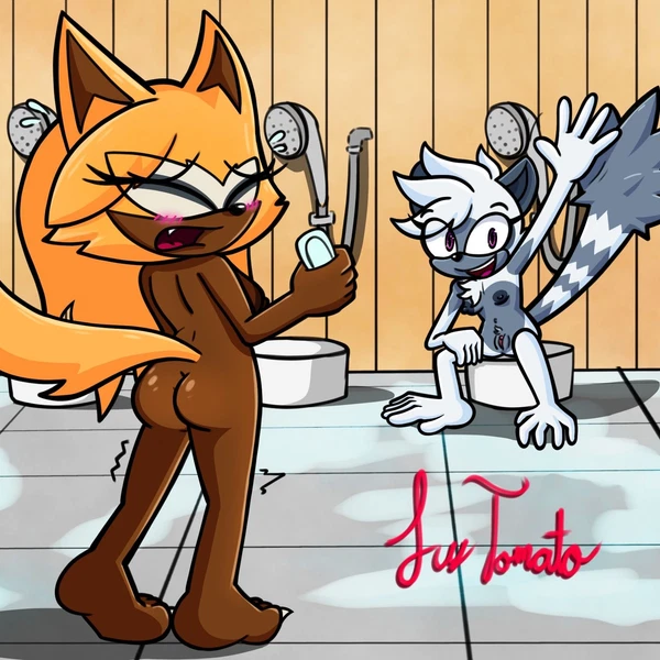 tangle the lemur, whisper the wolf (idw publishing, sega) created by sussytomato