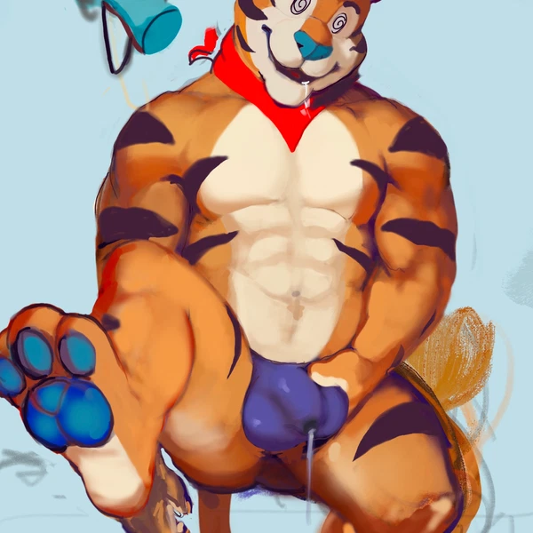 tony the tiger (frosted flakes, kellogg's) created by saudax7