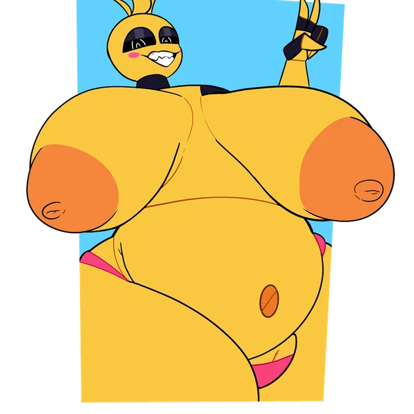 toy chica (fnaf) (five nights at freddy's, five nights at freddy's 2) created by inkyproduction