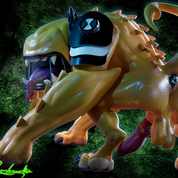 wildmutt (ben 10, cartoon network) created by vermilionrenderworks