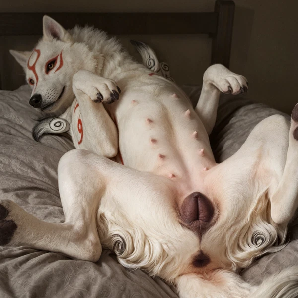 amaterasu (okami) (capcom, okami (capcom)) created by zerphy