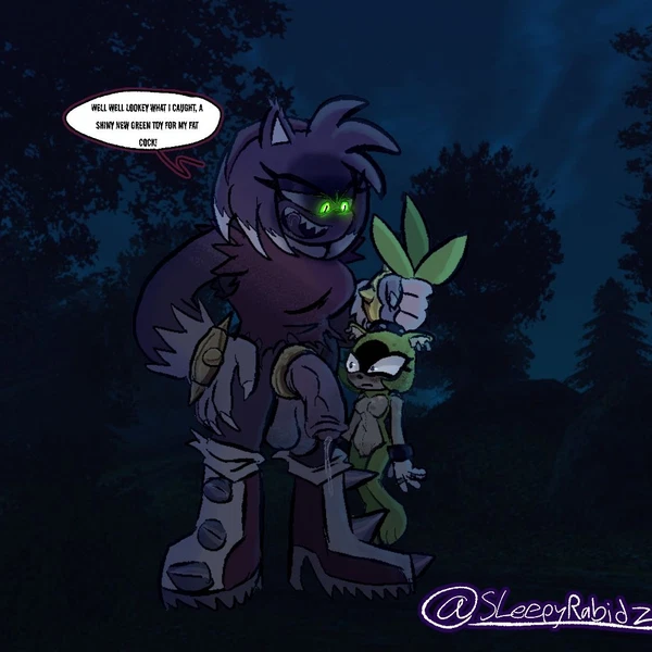 amy rose, amy rose the werehog, surge the tenrec (idw publishing, sega) created by sleepyrabidz
