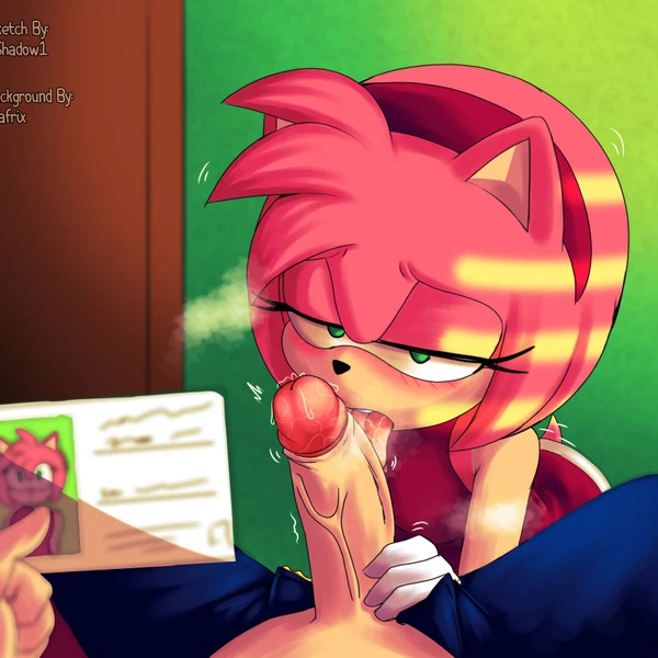 amy rose (sega, sonic the hedgehog (series)) created by 1lastshadow1, adafrix