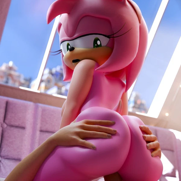 amy rose (sega, sonic the hedgehog (series)) created by akkonsfw