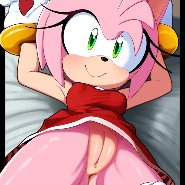 amy rose (sega, sonic the hedgehog (series)) created by delicioussoup