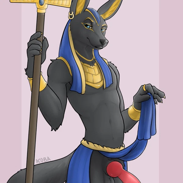 anubis (egyptian mythology, middle eastern mythology) created by koba