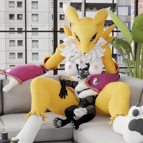 aydan (aydanfox) (bandai namco, digimon) created by aydultcontent