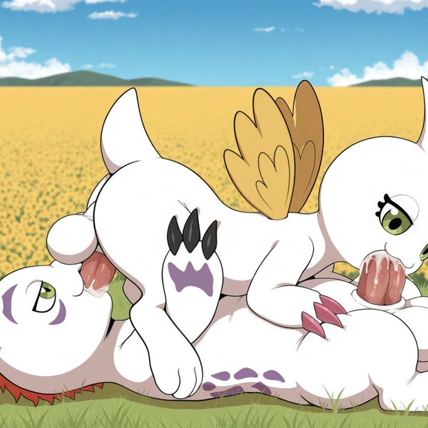 bandai namco, digimon created by j00ooe