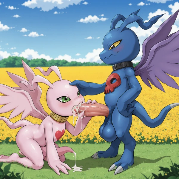 bandai namco, digimon created by j00ooe