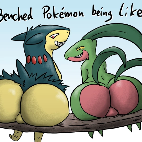 barnim the grovyle, brand the typhlosion (nintendo, pokemon) created by macro710, thatweirdguy