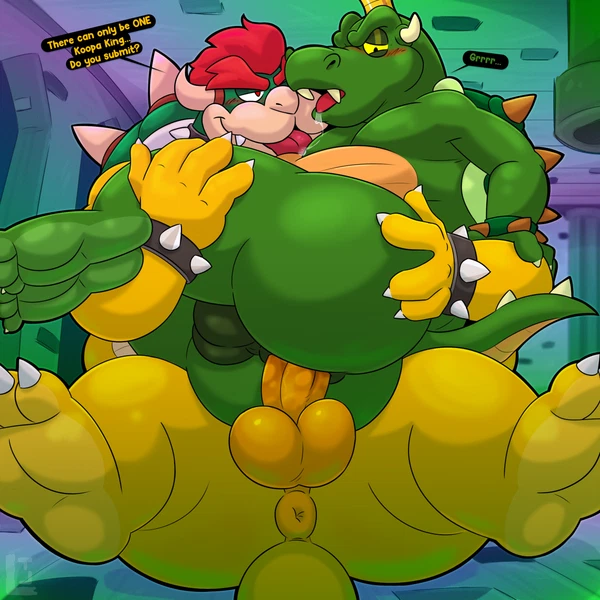 bowser, king koopa (mario bros, mythology) created by leothelionel