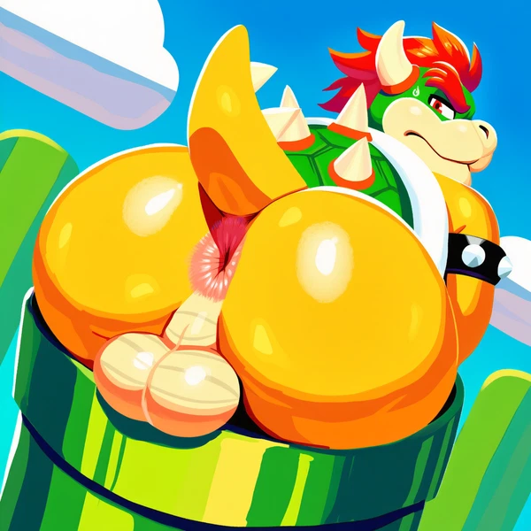 bowser (mario bros, nintendo) created by firstlasttrash