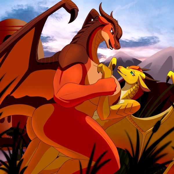 clay (wof), sunny (wof) (mythology, wings of fire) created by blueondrive