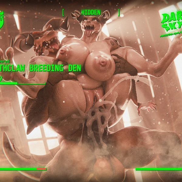 daddyclaw (vulgarvictor), mommyclaw (vulgarvictor) (fallout, microsoft) created by darkskye (artist)