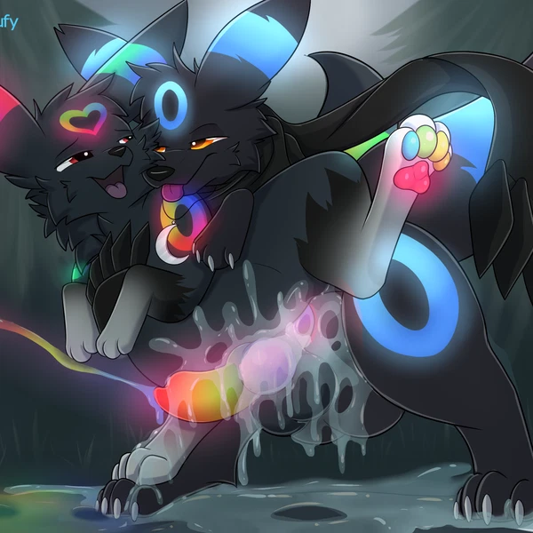 eclipse the alpha umbreon (nintendo, pokemon) created by cloufy