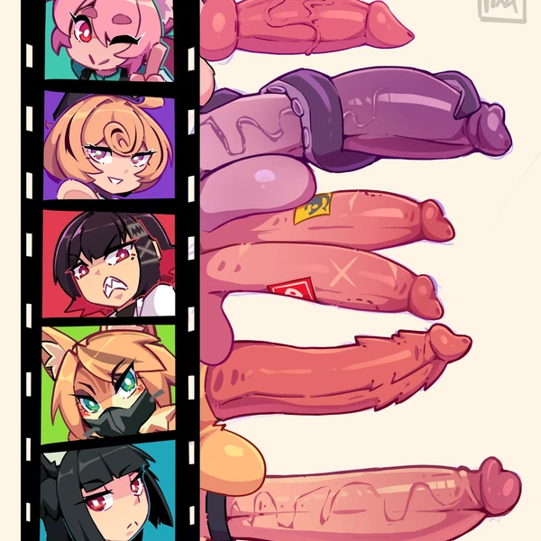 ellen joe, hoshimi miyabi, pulchra fellini (mihoyo, zenless zone zero) created by pixzapix