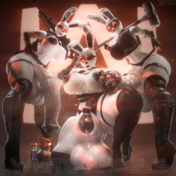 fan character, scarlet (doctorpurple2000), white angel (doctorpurple2000) (five nights at freddy's, scottgames) created by doctorpurple2000