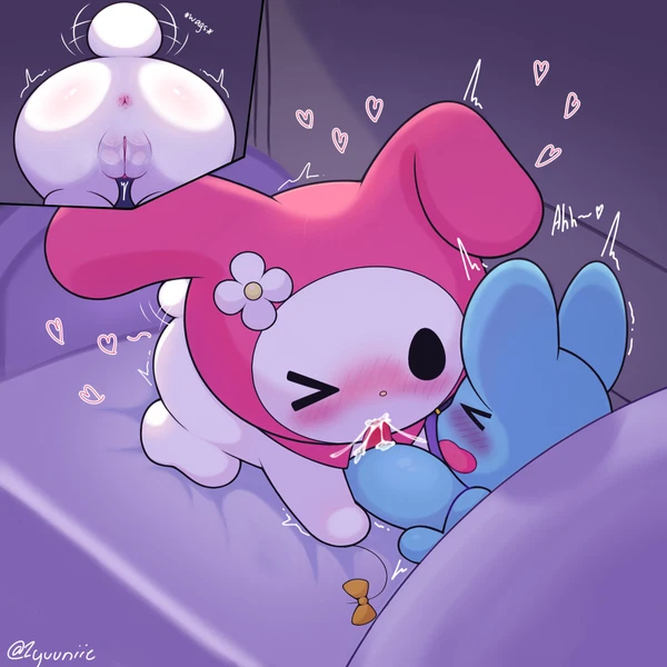 flat (sanrio), my melody (onegai my melody, sanrio) created by zyuuniie