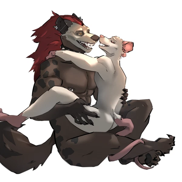 grim (hyena), rikkit (rat) created by thistich