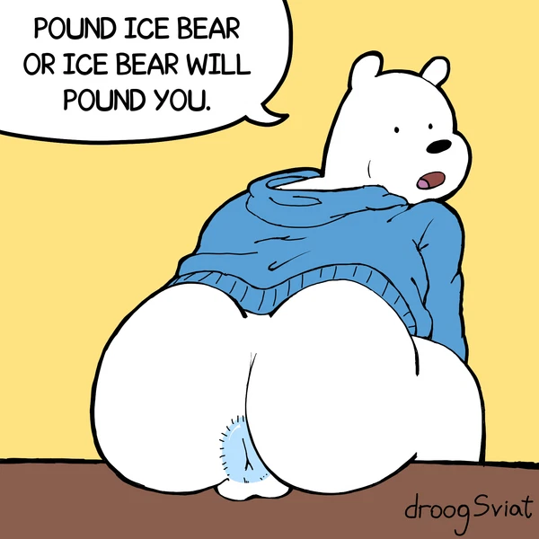 ice bear (we bare bears) (cartoon network, we bare bears) created by droogsviat