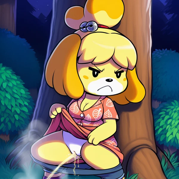 isabelle (animal crossing) (animal crossing, nintendo) created by boxen549