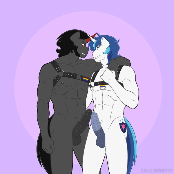 king sombra (mlp), shining armor (mlp) (friendship is magic, hasbro) created by shallowwin