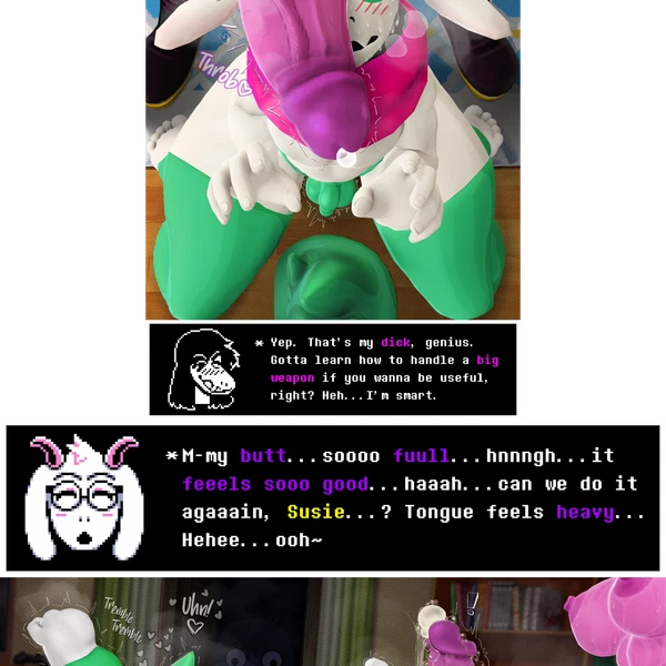 kris dreemurr, ralsei, susie (deltarune) (deltarune, undertale (series)) created by highv0ltage