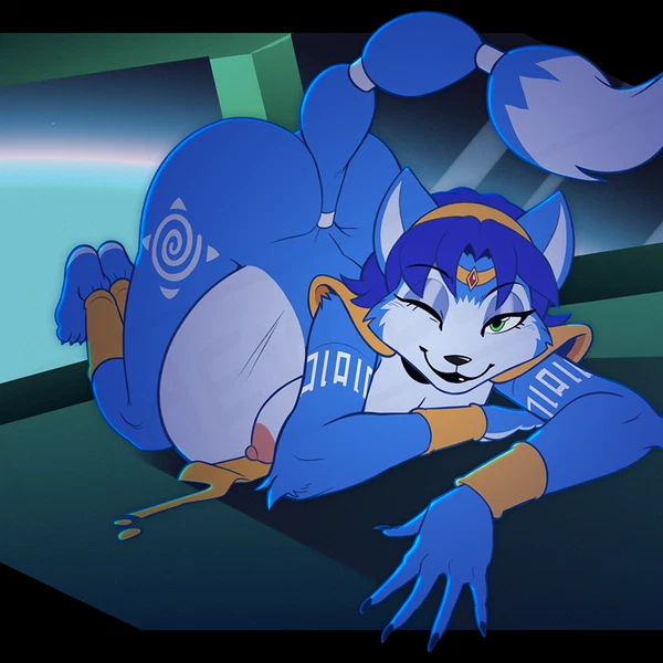krystal (star fox) (nintendo, star fox) created by thewilldpink