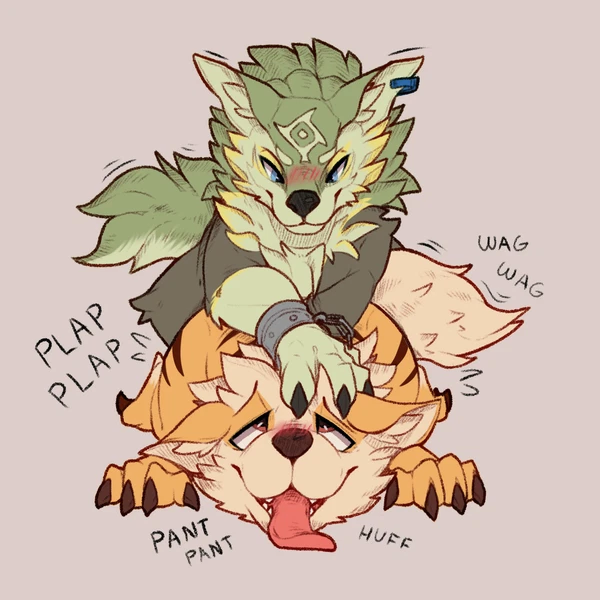 link (wolf form) (nintendo, pokemon) created by scarf (artist)