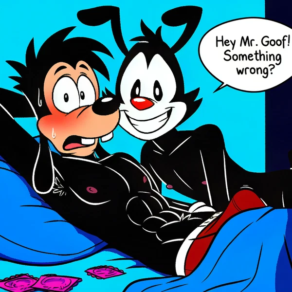 max goof, yakko warner (animaniacs, disney) created by boxen549