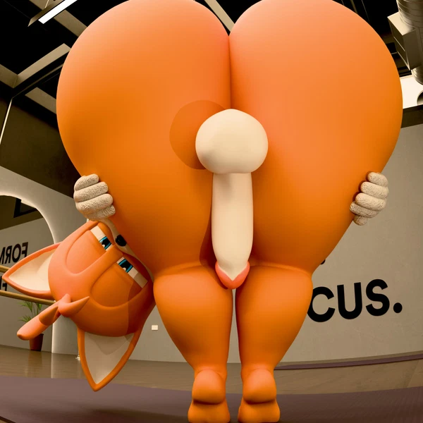 miles prower (praise da booty (meme), sega) created by kirby animatez