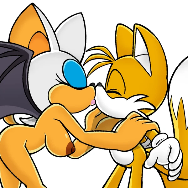miles prower, rouge the bat (sega, sonic the hedgehog (series)) created by dushon