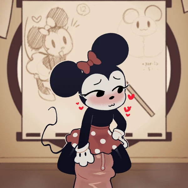minnie mouse (disney) created by star rifle