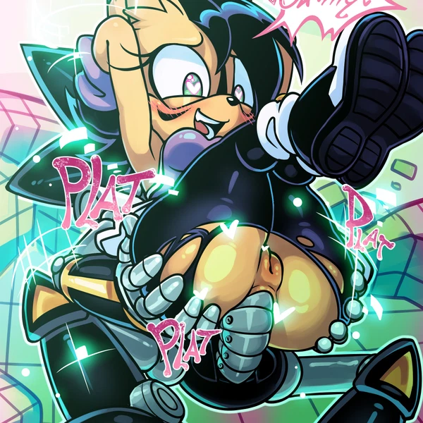 nicole the lynx, shard the metal sonic (archie comics, sega) created by halfgalaxy