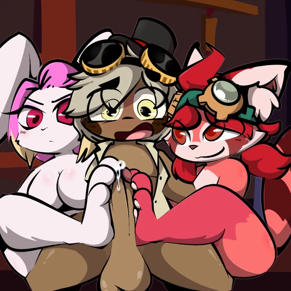 nona (gunfire reborn), tao (gunfire reborn), unknown scientist (character) (gunfire reborn) created by 1upgobbo