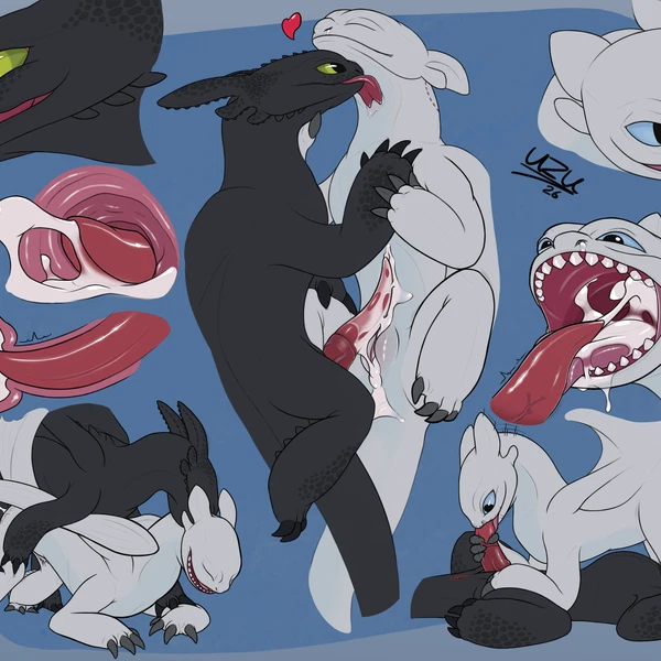 nubless, toothless (dreamworks, european mythology) created by uzu nu (artist)