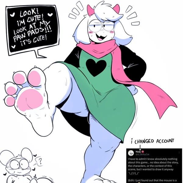 orange (deltarune), ralsei (deltarune, undertale (series)) created by disastercat