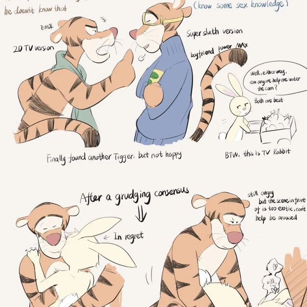 rabbit (winnie the pooh), tigger (disney, winnie the pooh (franchise))