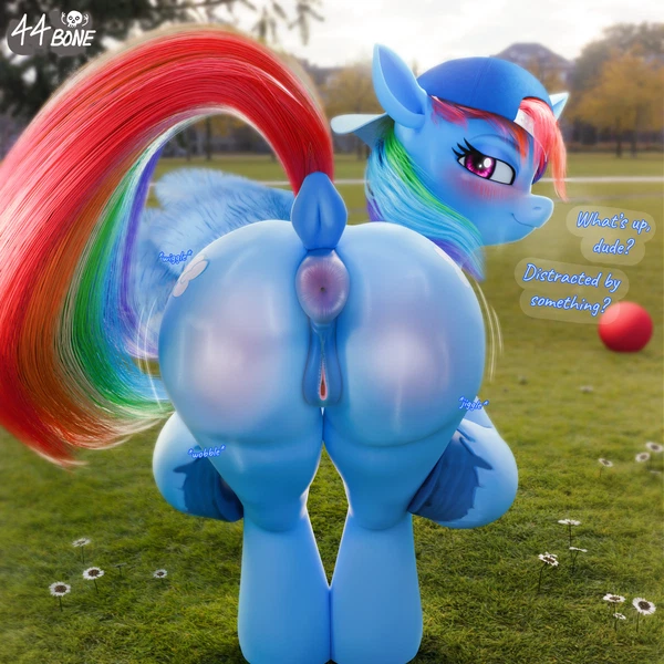 rainbow dash (mlp) (friendship is magic, hasbro) created by 44bone