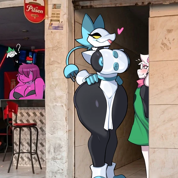 ralsei, susie (deltarune), tasque manager (a chance encounter, deltarune) created by elferdiart